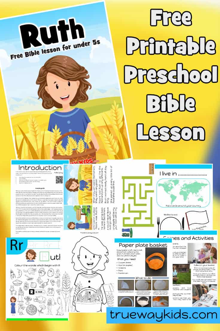 Ruth Free Bible lesson for kids Trueway Kids