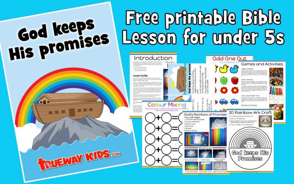 God keeps His Promises – Free printable Bible lesson for kids - Trueway ...