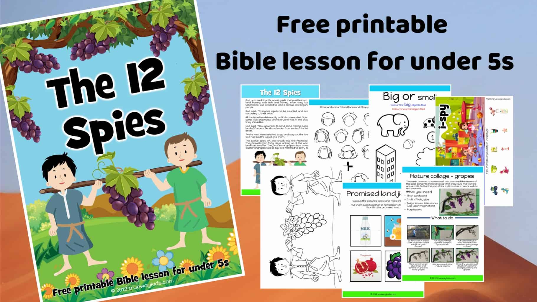 The 12 spies and the promised land - Free Bible lesson for ...