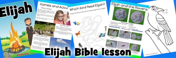 Elijah preschool Bible lesson