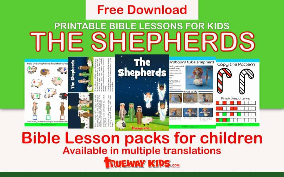 The Shepherds Christmas Bible lesson for kids. Learn about the important message through story, worksheet, games, activities, coloring pages, crafts and more.