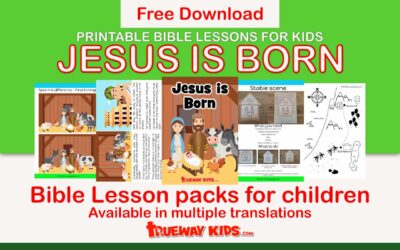 Jesus is born – Free printable Christmas Bible lesson