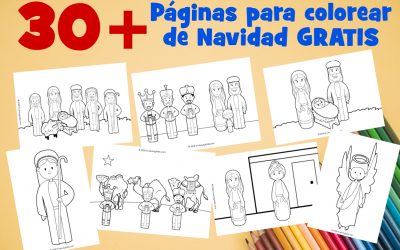 Más de 30 páginas para colorear de Navidad para niños – imprimible gratis