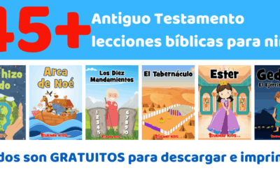 Antiguo Testamento lecciones bíblicas para niños imprimibles