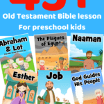Over 45 Free printable Bible lessons from the Old Testament for kids. Covering creation, Abraham, Moses, David and many other passages. Every lesson includes lesson guides, worksheets, Bible activities, Easy to make Bible crafts and more.
