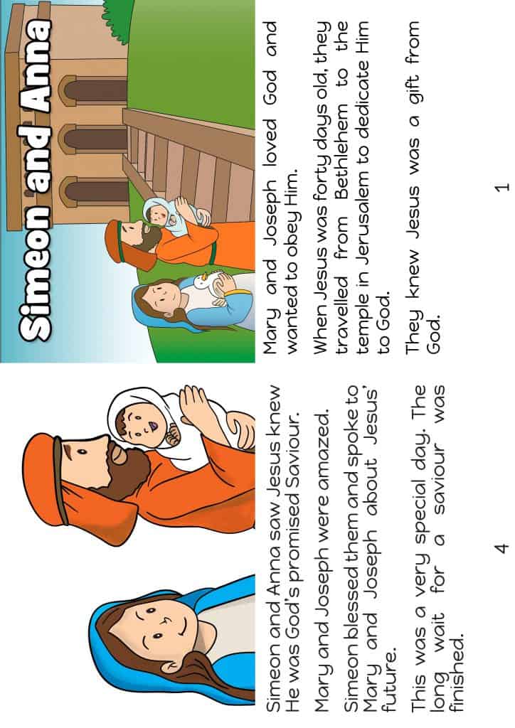 Simeon and Anna Jesus presented in the temple Trueway Kids