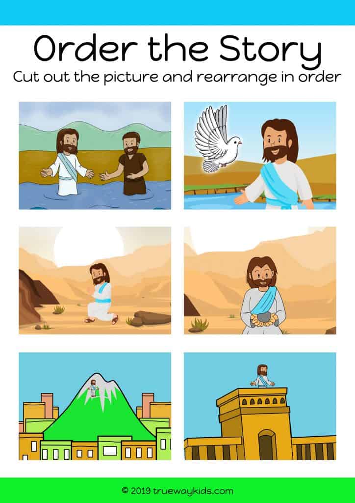 The Temptation of Jesus Bible lesson for kids Trueway Kids