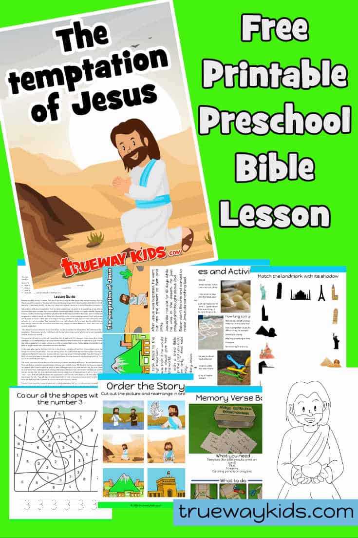 The Temptation of Jesus - Bible lesson for kids - Trueway Kids