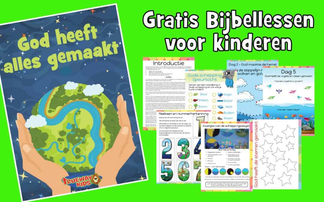 od heeft alles gemaakt - bijbelles voor kinderen