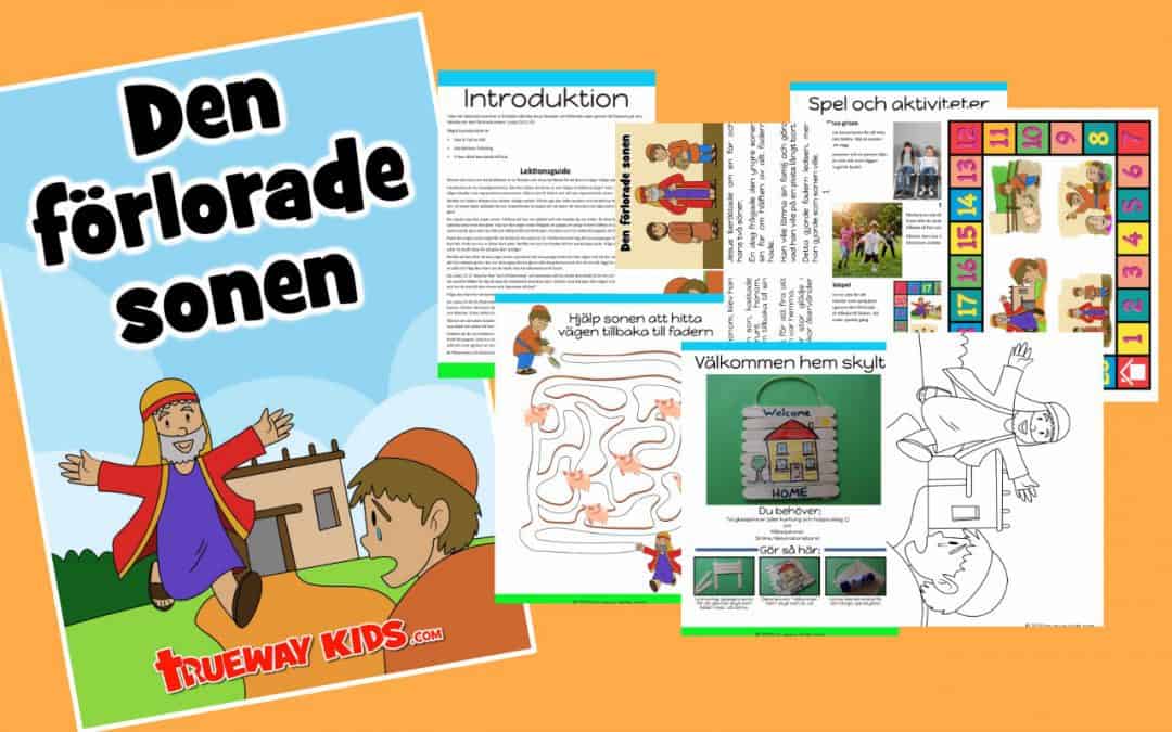 Gratis utskrivbar bibelundervisning om den förlorade eller förlorade sonen i Luke 15: 11-32. Perfekt för förskolebarn. berättelse, kalkylblad, målarbok, hantverk och mer