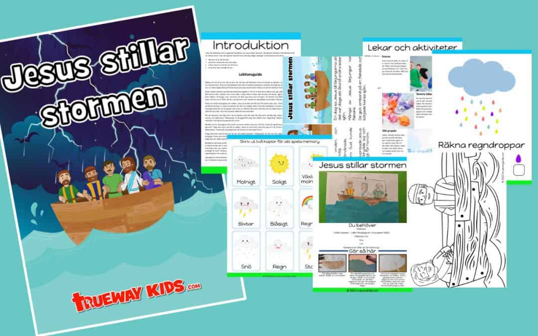 Jesus stillar stormen