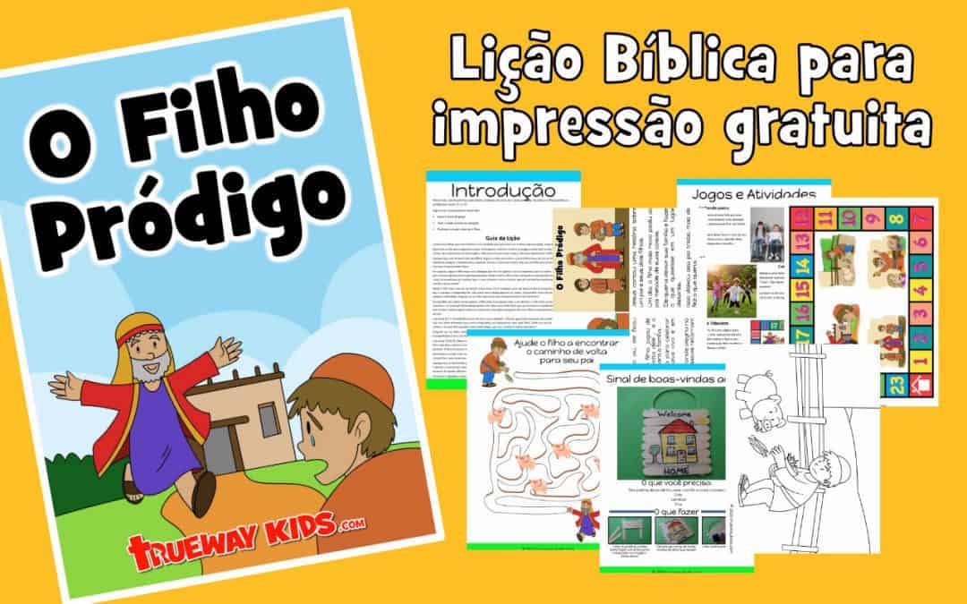 Lição bíblica imprimível gratuita sobre o filho perdido ou pródigo em Lucas 15: 11-32. Ótimo para crianças em idade pré-escolar. história, planilhas, páginas para colorir, artesanato e muito mais