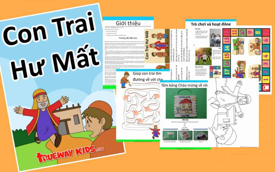 Bài học Kinh Thánh có thể in miễn phí về người con trai thất lạc hoặc hoang đàng trong Lu-ca 15: 11-32. Tuyệt vời cho trẻ mầm non. câu chuyện, bảng tính, trang màu, thủ công và nhiều hơn nữa