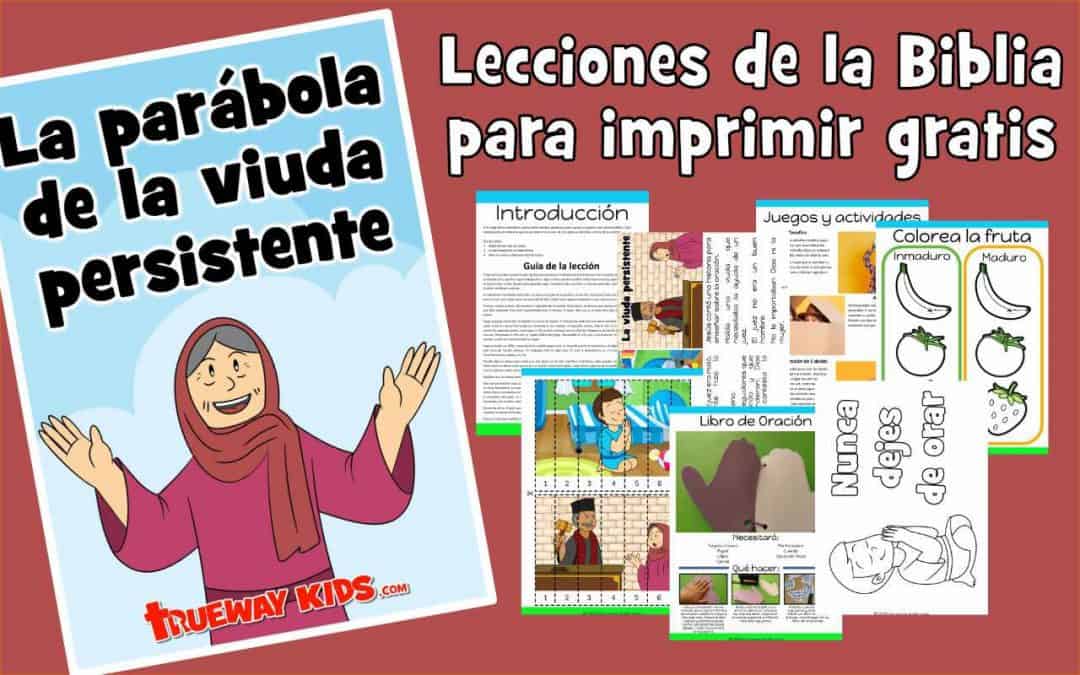 La parábola del juez injusto (también conocida como la parábola de la viuda persistente) nos enseña la importancia de la oración. Lección bíblica preescolar imprimible gratis con guía, historia, hojas de trabajo, páginas para colorear, manualidades, talleres y más.