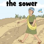 Free printable Bible lesson for home or church. Includes activites for preschool children to explore the parables of the sower. Worksheets, Bible games, coloring pages and craft all included.