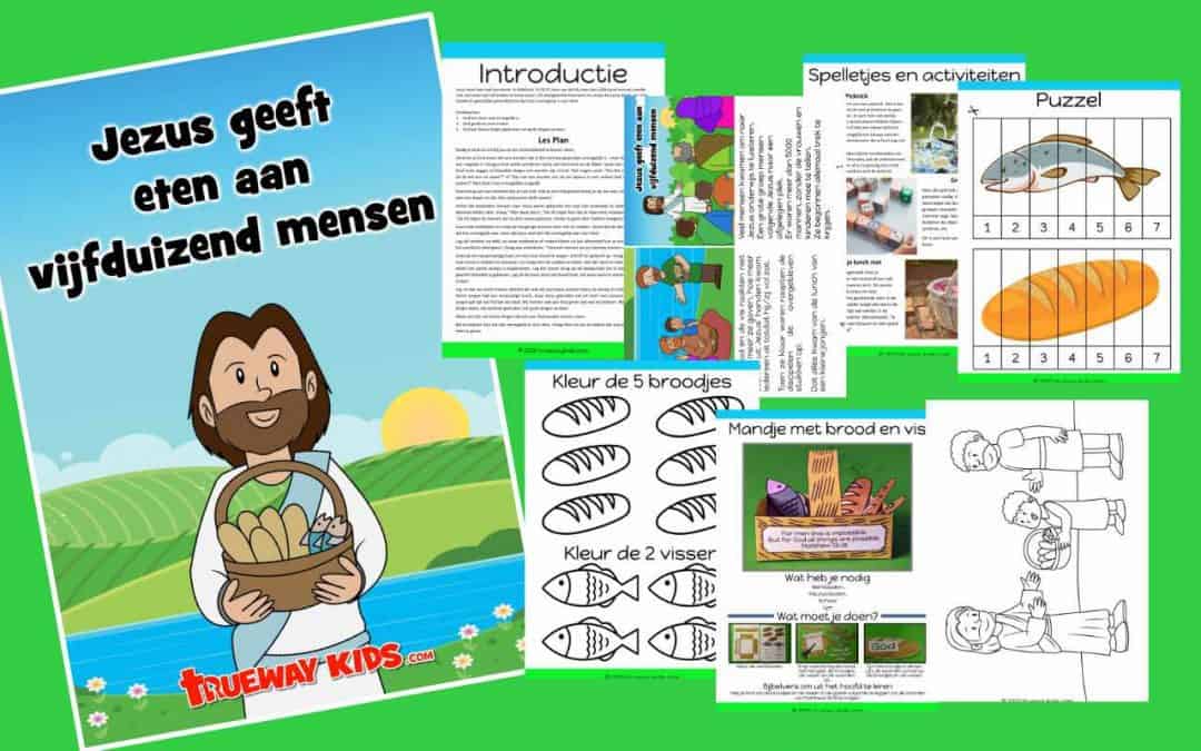 Jezus geeft eten aan vijfduizend mensen Trueway Kids Jezus geeft eten aan vijfduizend mensen Trueway Kids