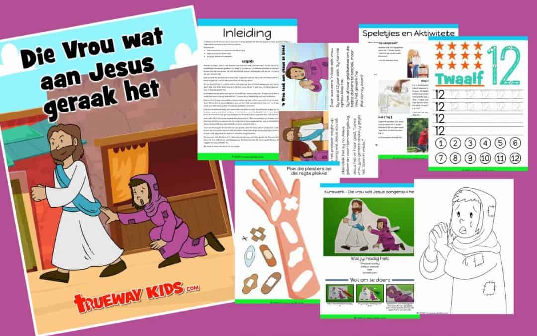 In Markus 5:21-34 lees ons van 'n vrou wat vir 12 jaar gebloei het. Niks het gewerk om haar te genees totdat sy uitgereik het om Jesus in geloof aan te raak nie.