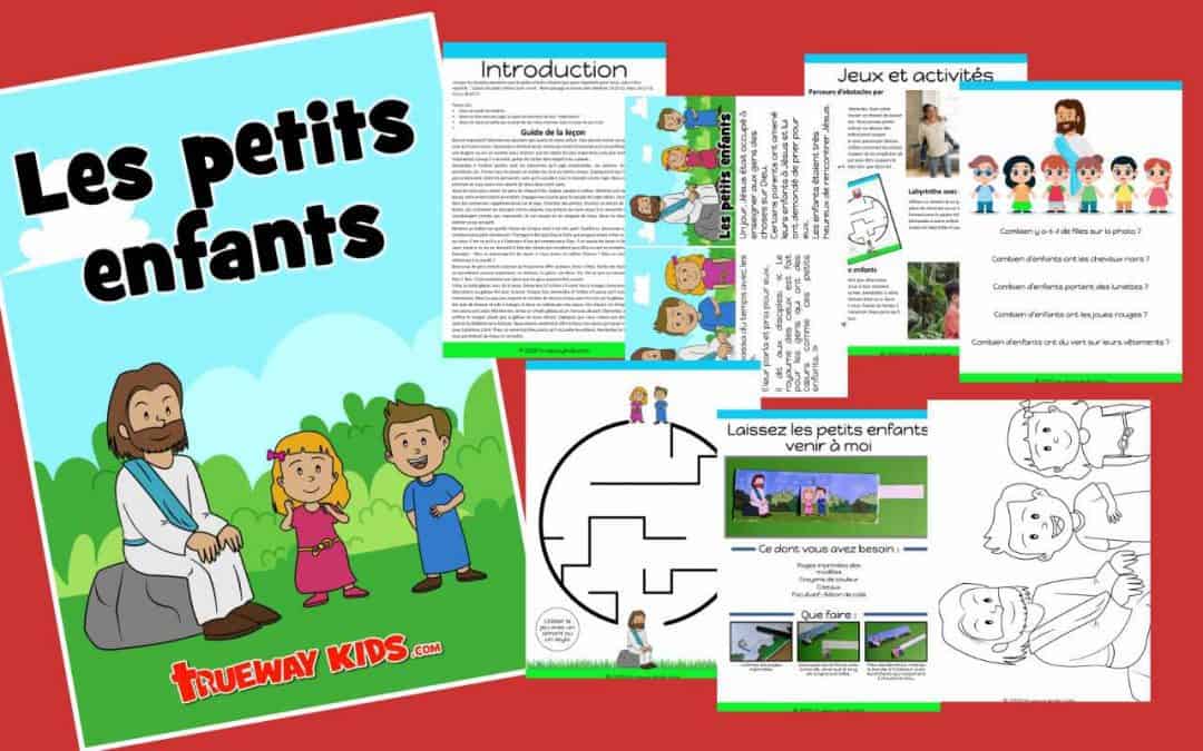 Lorsque les disciples pensèrent que les petits enfants n'étaient pas assez importants pour Jésus, celui-ci leur répondit : "Laissez les petits enfants venir à moi".