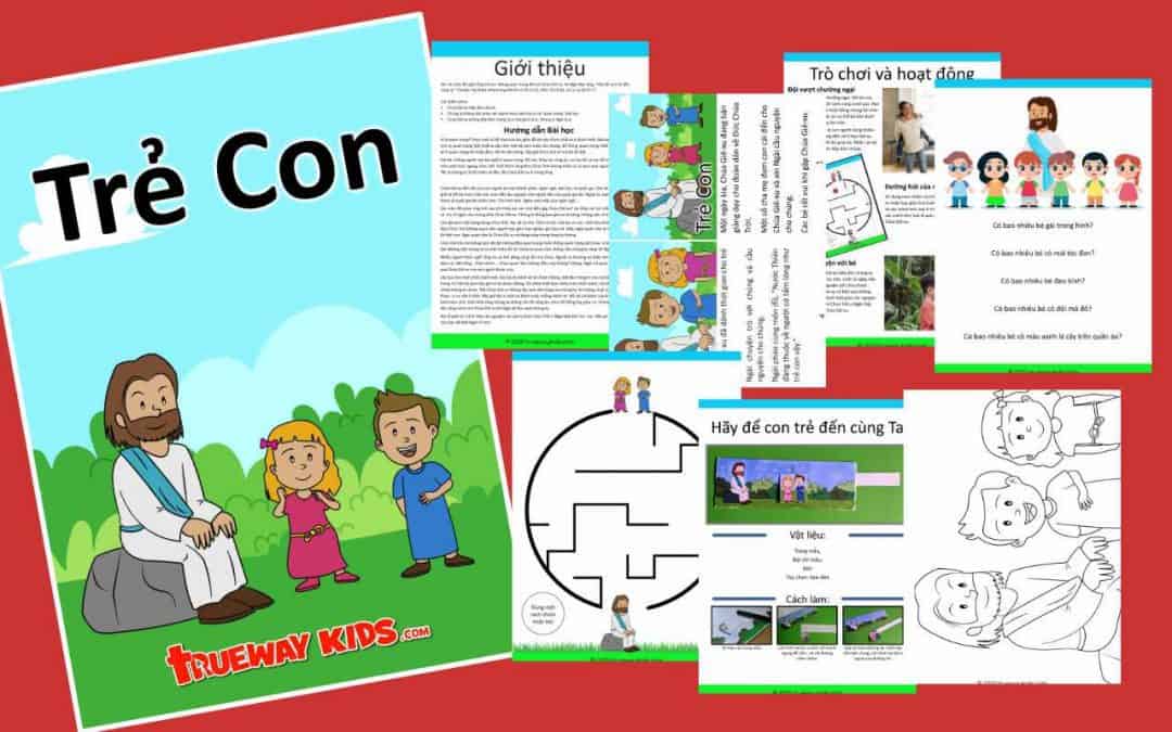 Khi các môn đồ nghĩ rằng trẻ con không quan trọng đối với Chúa Giê-xu, thì Ngài đáp rằng, "Hãy để con trẻ đến cùng ta." Chuyện này được chép trong Ma-thi-ơ 19:13-15, Mác 10:13-16, và Lu-ca 18:15-17.