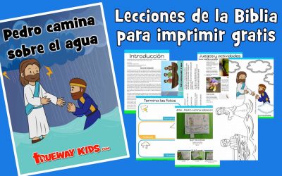 Pedro camina sobre el agua