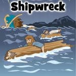 Paul's Shipwreck. Acts 27 Bible lesson for kids. FREE printable. Worksheets, story, coloring pages, craft, games and more. For home or church. Paul was on his way to Rome to stand trial when the ship he was sailing on wrecked. God was merciful and spared the lives of those aboard. We can read the story in Acts 27.