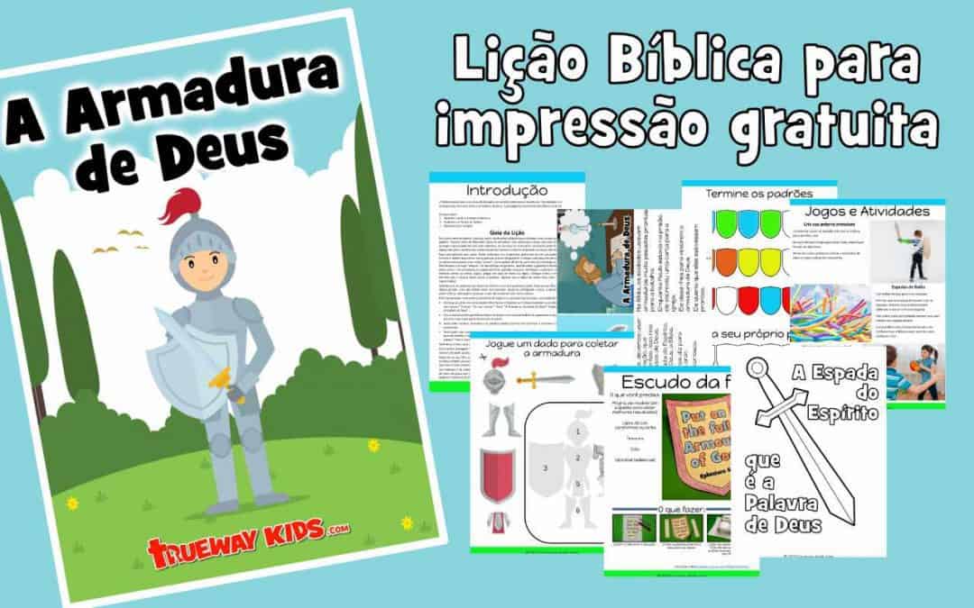 A Armadura de Deus - Lição bíblica gratuita para crianças