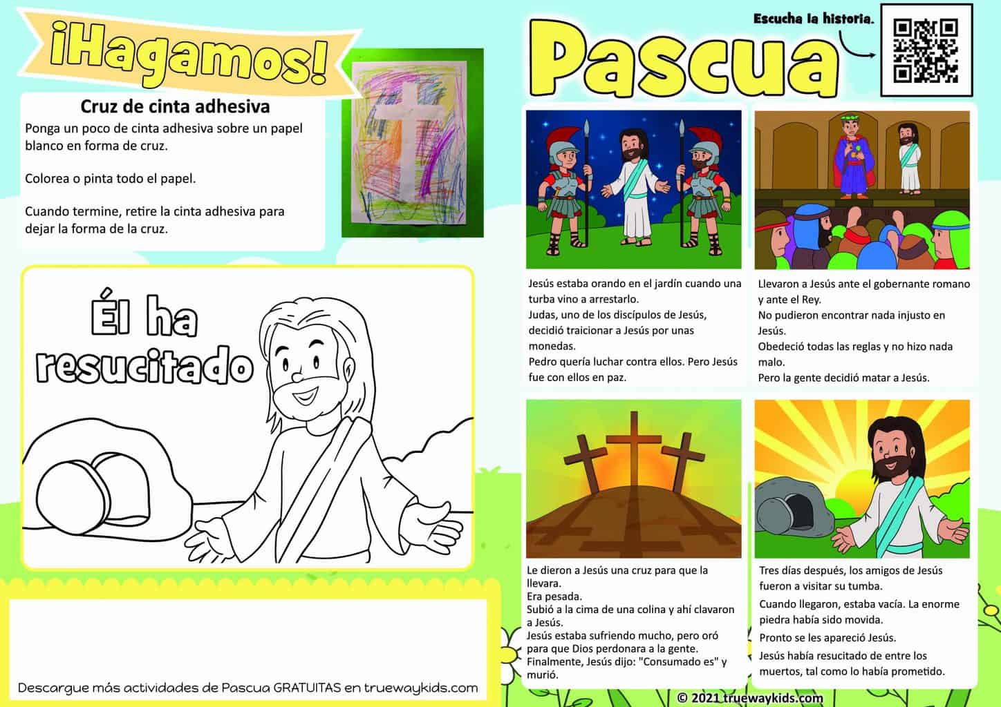 Folleto de Pascua imprimible GRATIS - Trueway Kids