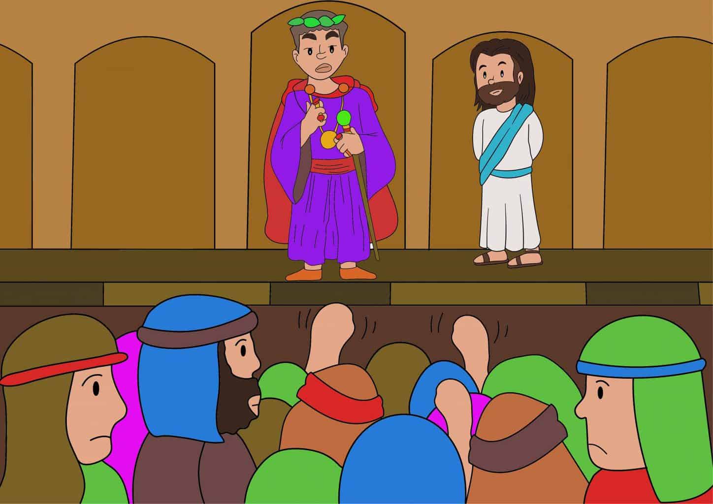 Sendero de la historia de Pascua 06 - Jesús en juicio. - Trueway Kids