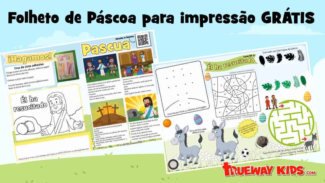 pascua de Resurrección Folleto de Pascua imprimible GRATIS