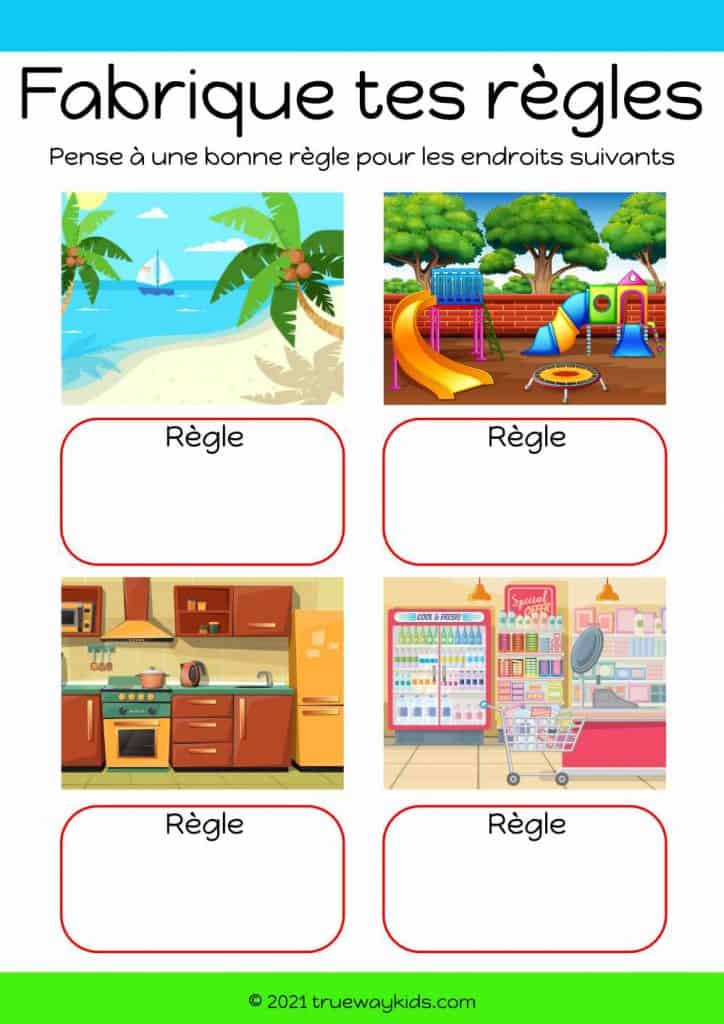 dix commandements pour les enfants