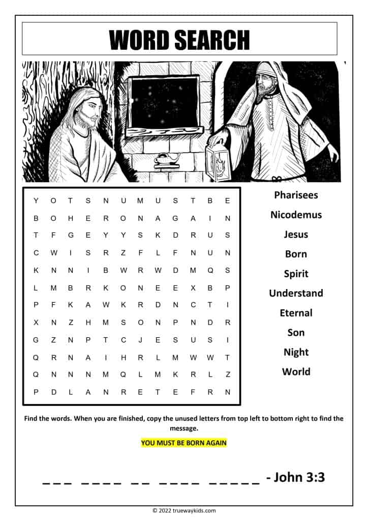 JESUS AND NICODEMUS - TEEN BIBLE LESSON (JOHN 3:1-21) - Trueway Kids