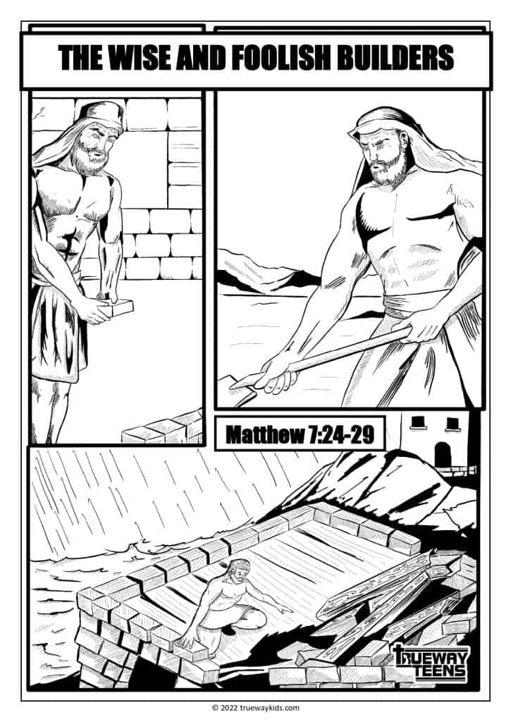 THE WISE AND FOOLISH BUILDERS - (MATTHEW 7:24-29) Teen Bible lesson ...