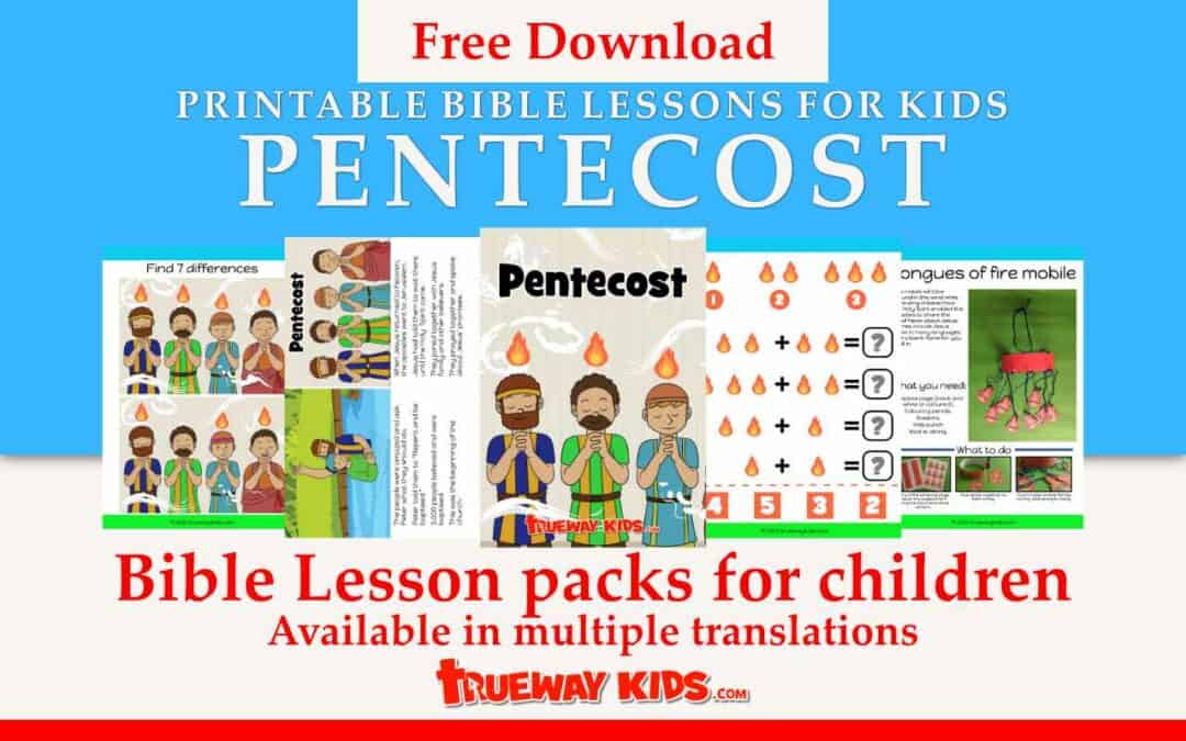 In Acts 2, we read about the beginning of the church on the Day of Pentecost, where God gave the gift of the Holy Spirit to the church. Free printable Bible pack for preschool kids at home or at church. Worksheets, crafts, coloring pages and more