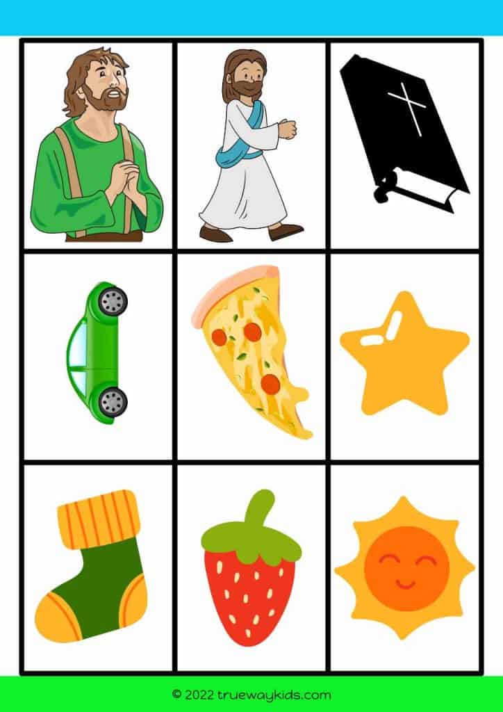 Stephen - Bible game and activity - Describing game for kids. Free printable