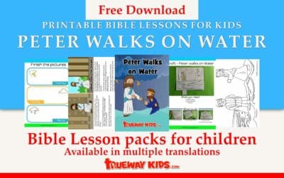 Peter Walks on Water – Bible lesson for kids