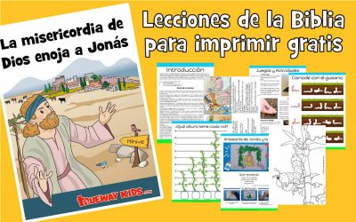 La misericordia de Dios enoja a Jonás – Lección bíblica para niños.