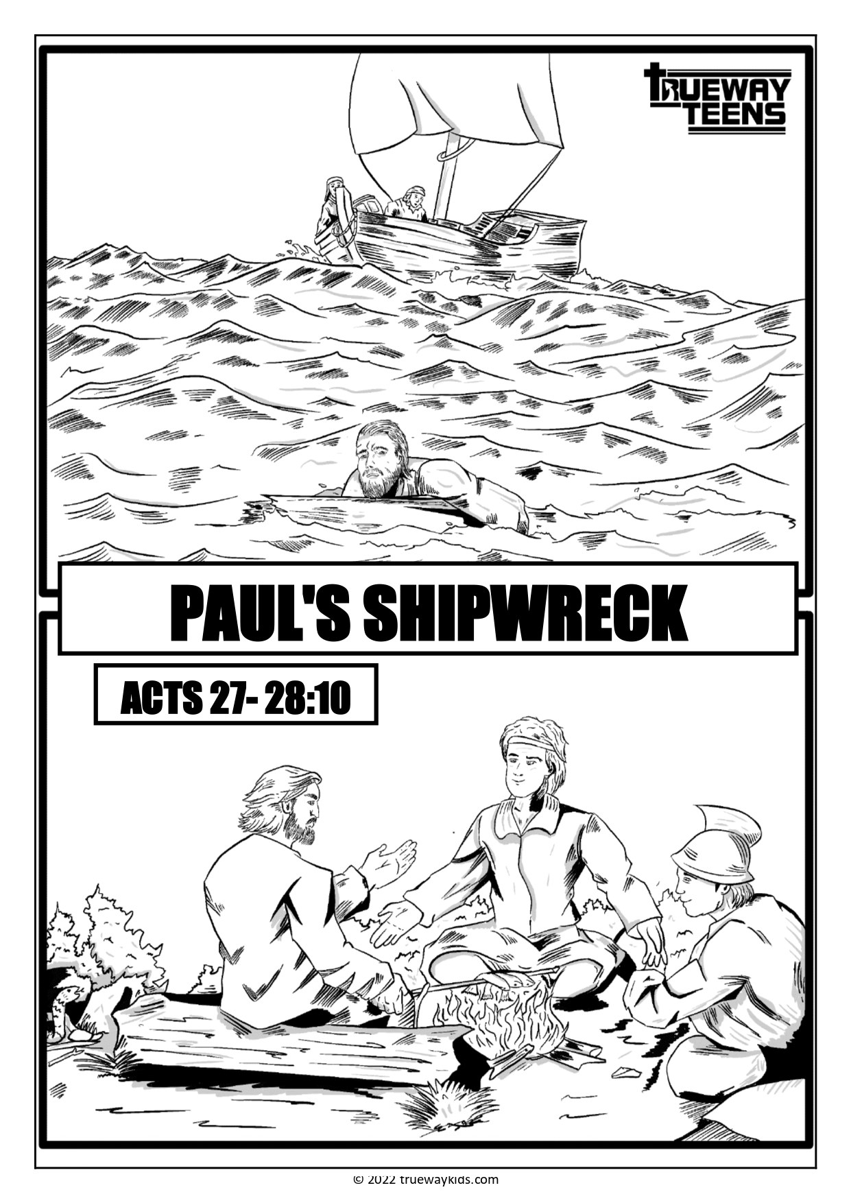 Pauls Shipwreck Acts 271 2810 Bible Lesson For Teens Trueway