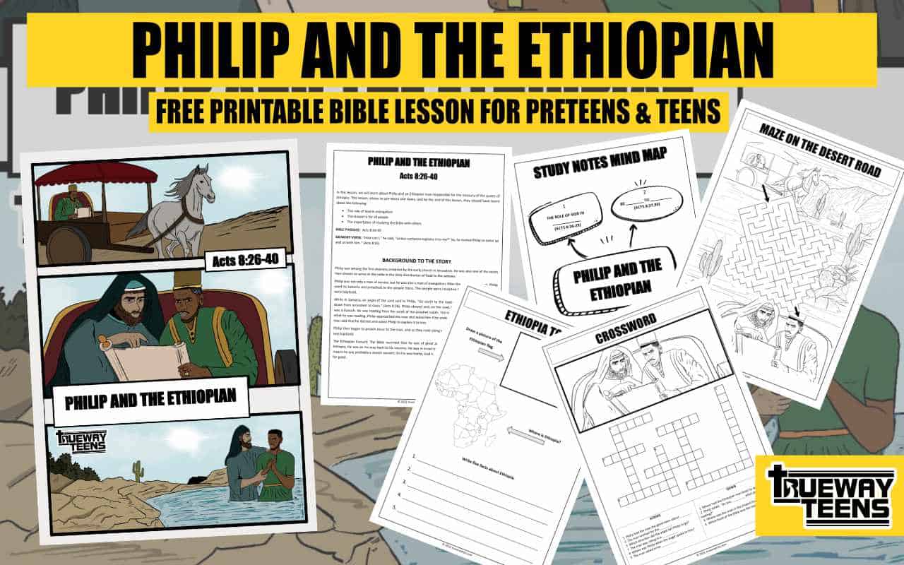 PHILIP AND THE ETHIOPIAN Acts 82640 Bible lesson for teens