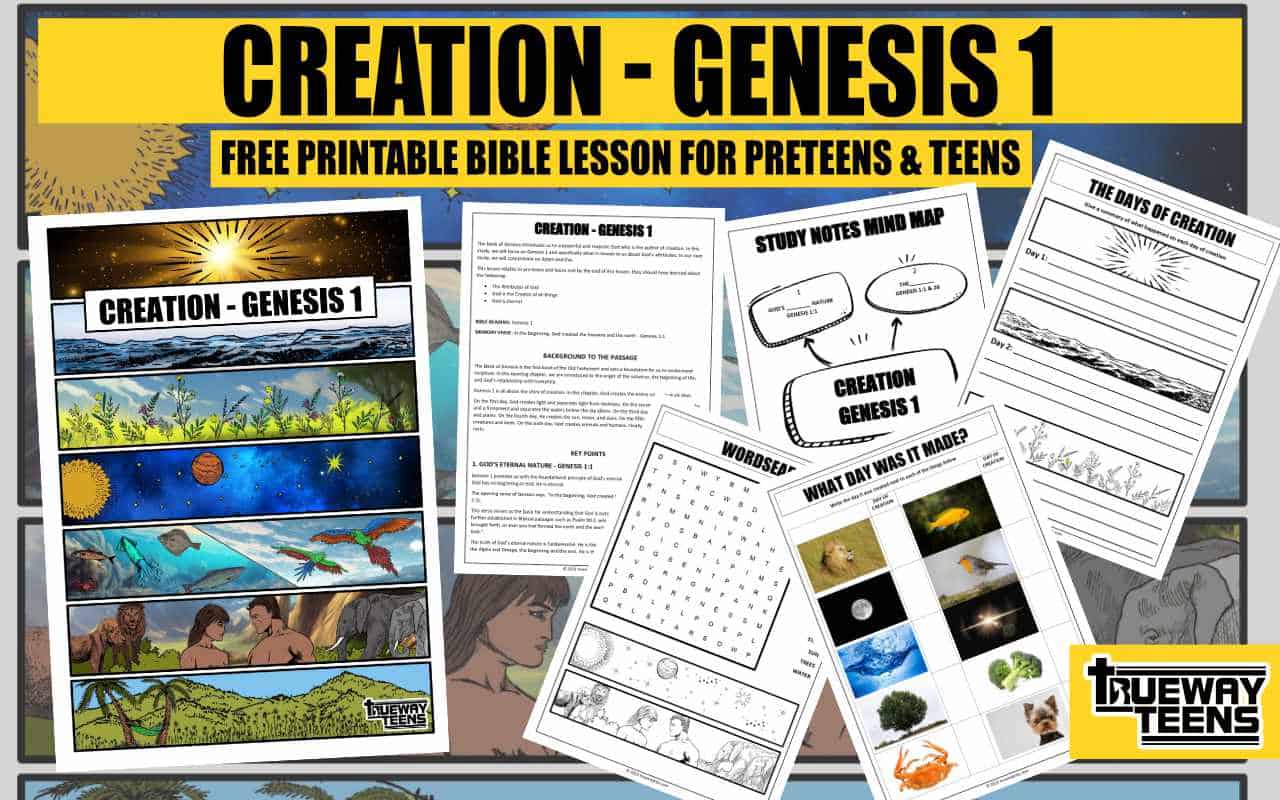 CREATION GENESIS 1 Teen Bible Lesson Trueway Kids