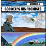 Free printable Bible lesson on Noah, The rainbow and God's promises for youth