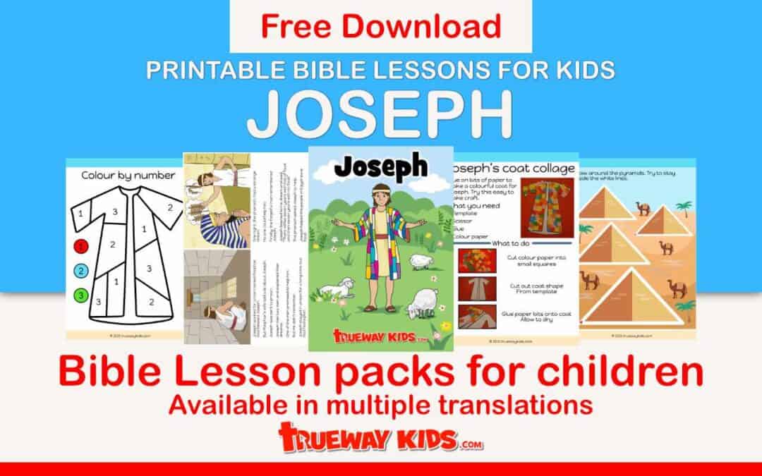 Joseph - Free printable at home Bible lesson for under 5s