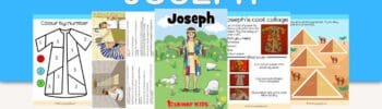 Joseph - Free printable at home Bible lesson for under 5s