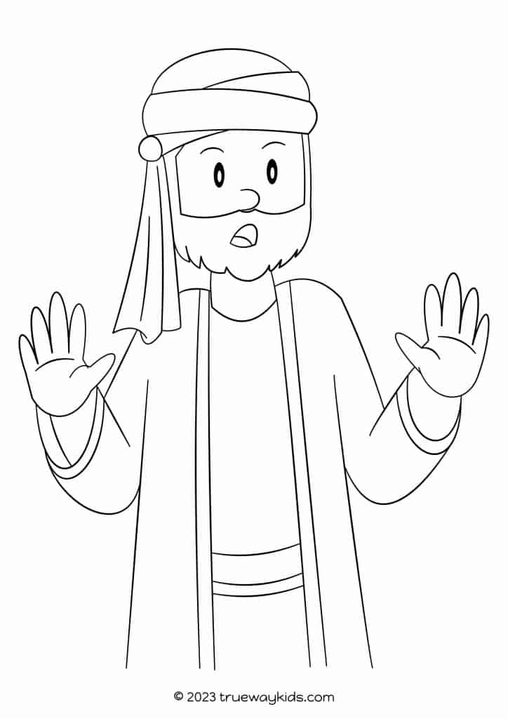Thomas doubts - coloring page for kids