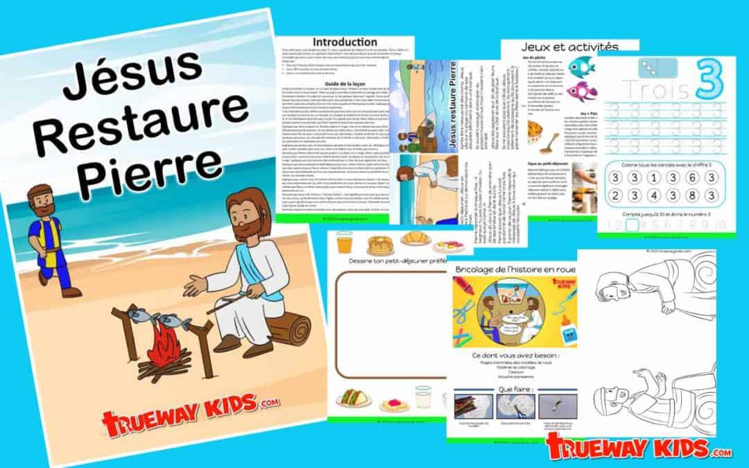 Jésus restaure la leçon de la Bible de Pierre pour les enfants
