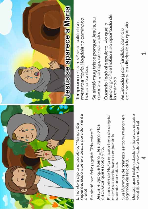 Jesús se aparece a María - Historia bíblica para niños
