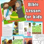 Jesus Appears to Mary Magdalene on Easter morning. Printable Bible lesson for kids