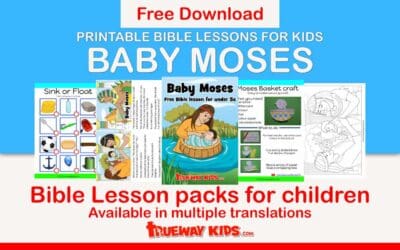 Baby Moses Bible lesson for kids