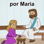 Jesus é ungido por Maria - Lição bíblica para crianças