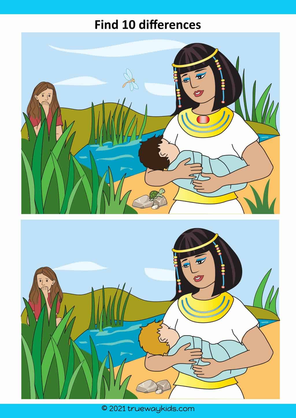Baby Moses Bible lesson (510 year old Bible lesson pack) Trueway Kids