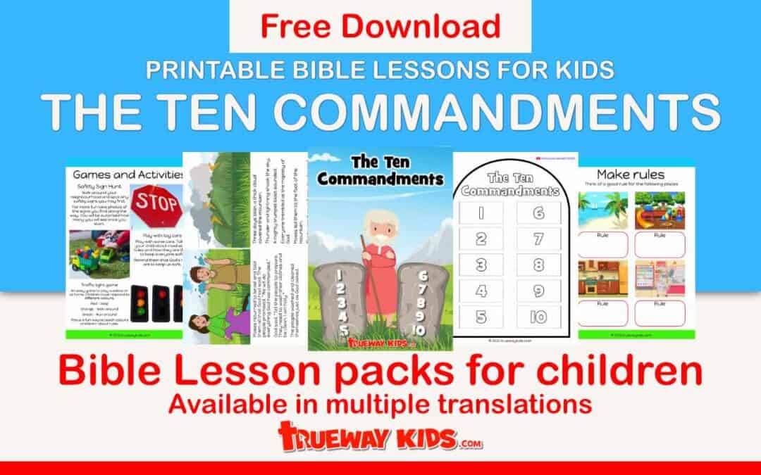 the-ten-commandments-free-bible-lesson-for-kids-trueway-kids for Free Printable 10 Commandments For Preschoolers The Ten Commandments - Free Bible lesson for kids - Trueway Kids for Free Printable 10 Commandments For Preschoolers